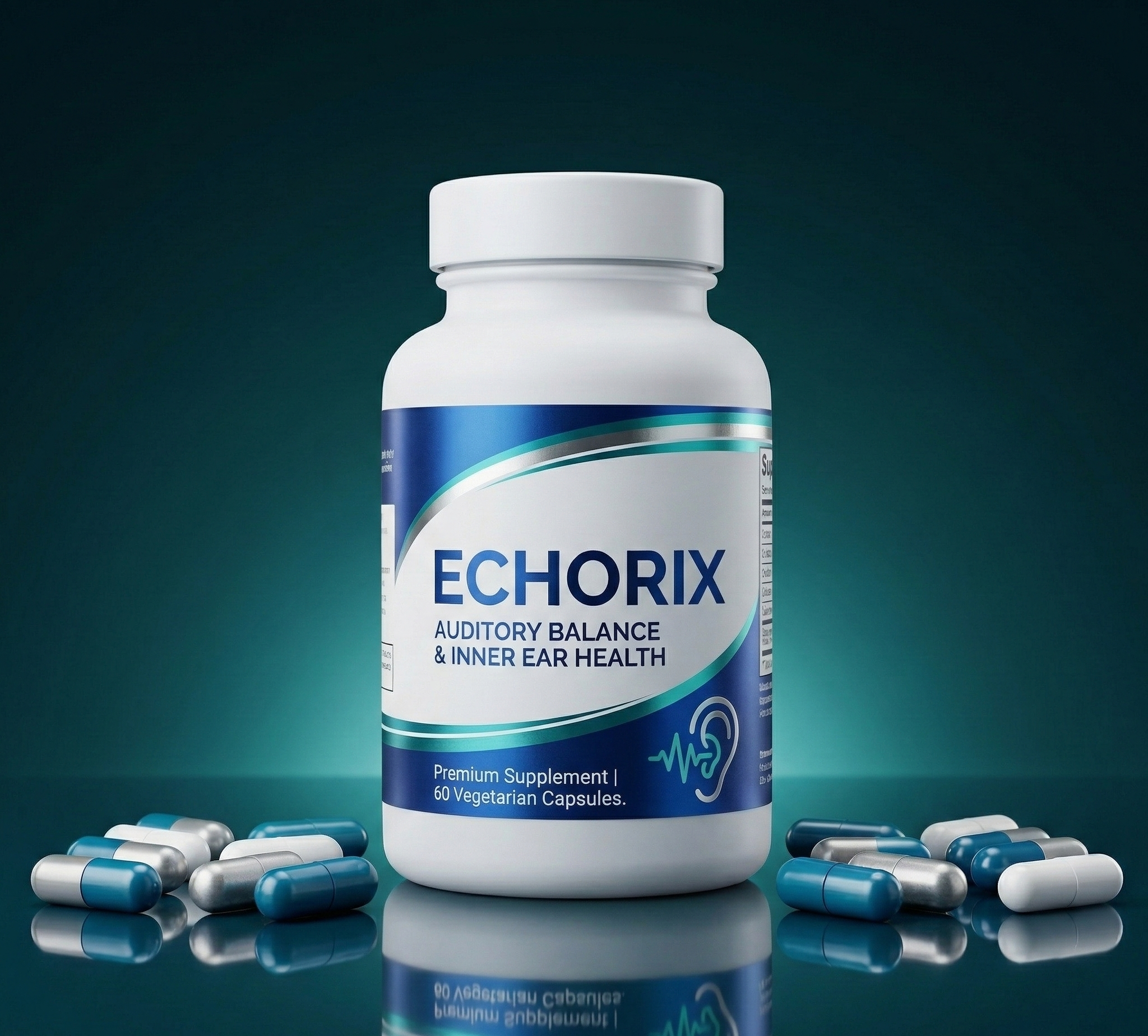 Echorix – doplnok výživy pre podporu sluchu, 60 kapsúl
